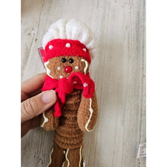 St Nicholas springy gingerbread ornament unique country folk plush cute Xmas tre - Picture 4 of 9